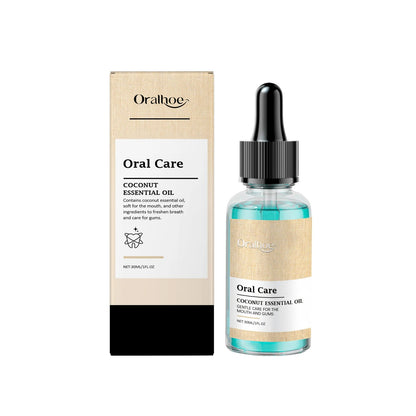Brightening coconut oil mouthwash