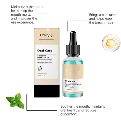 Brightening coconut oil mouthwash
