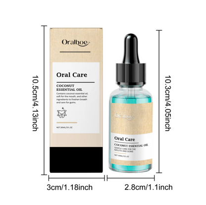 Brightening coconut oil mouthwash